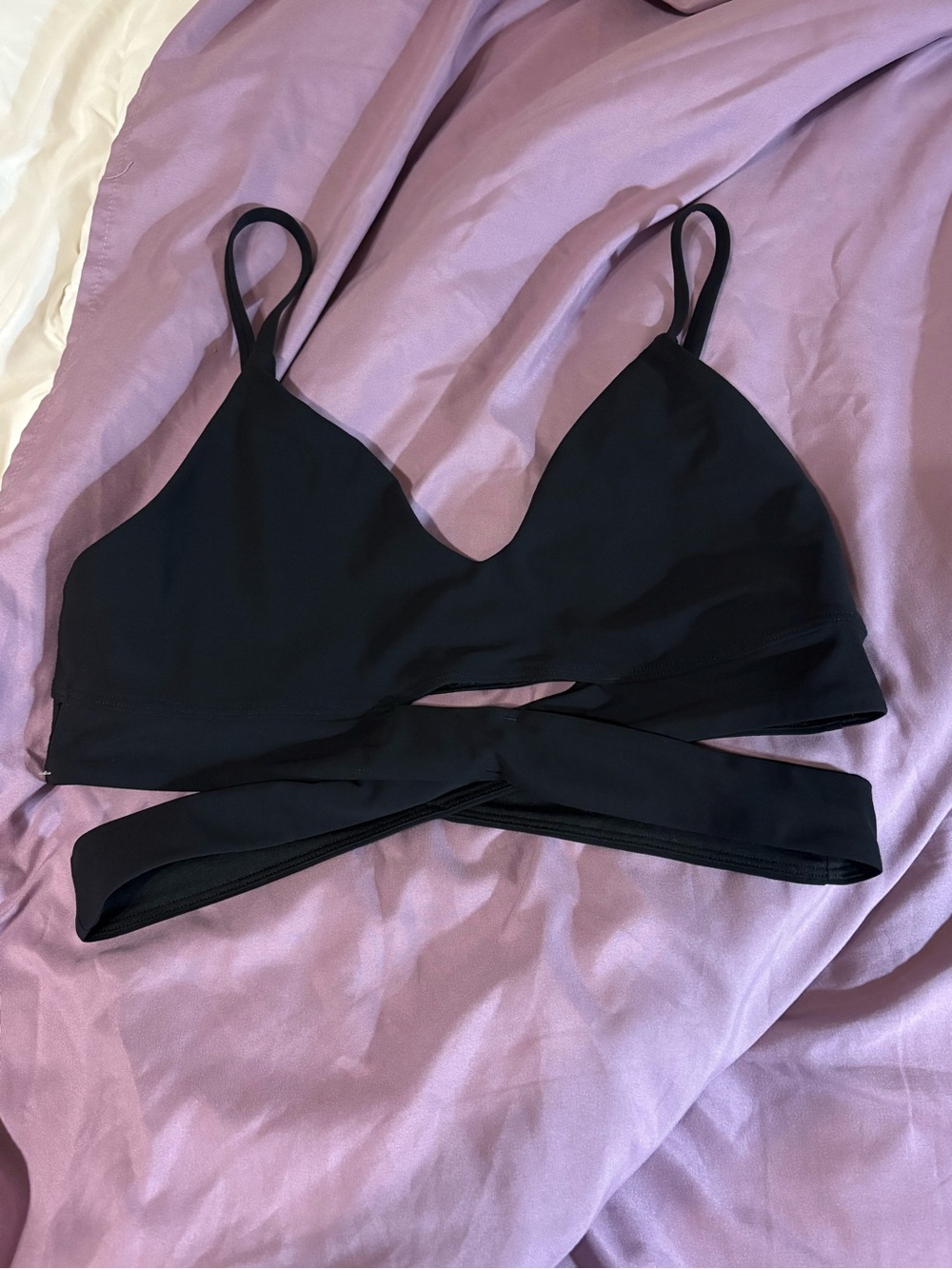 lululemon athletica Black Wrap Sports Bra